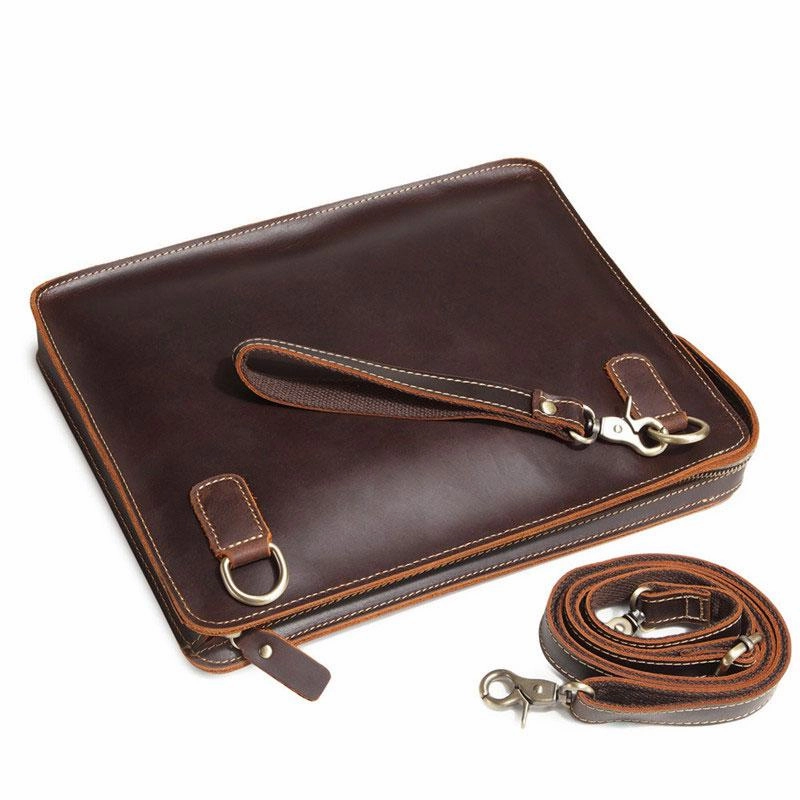 Durable Build Classy Retro Leather Mens Tablet Messenger Bag Small Side Bag Messenger Bag For Men