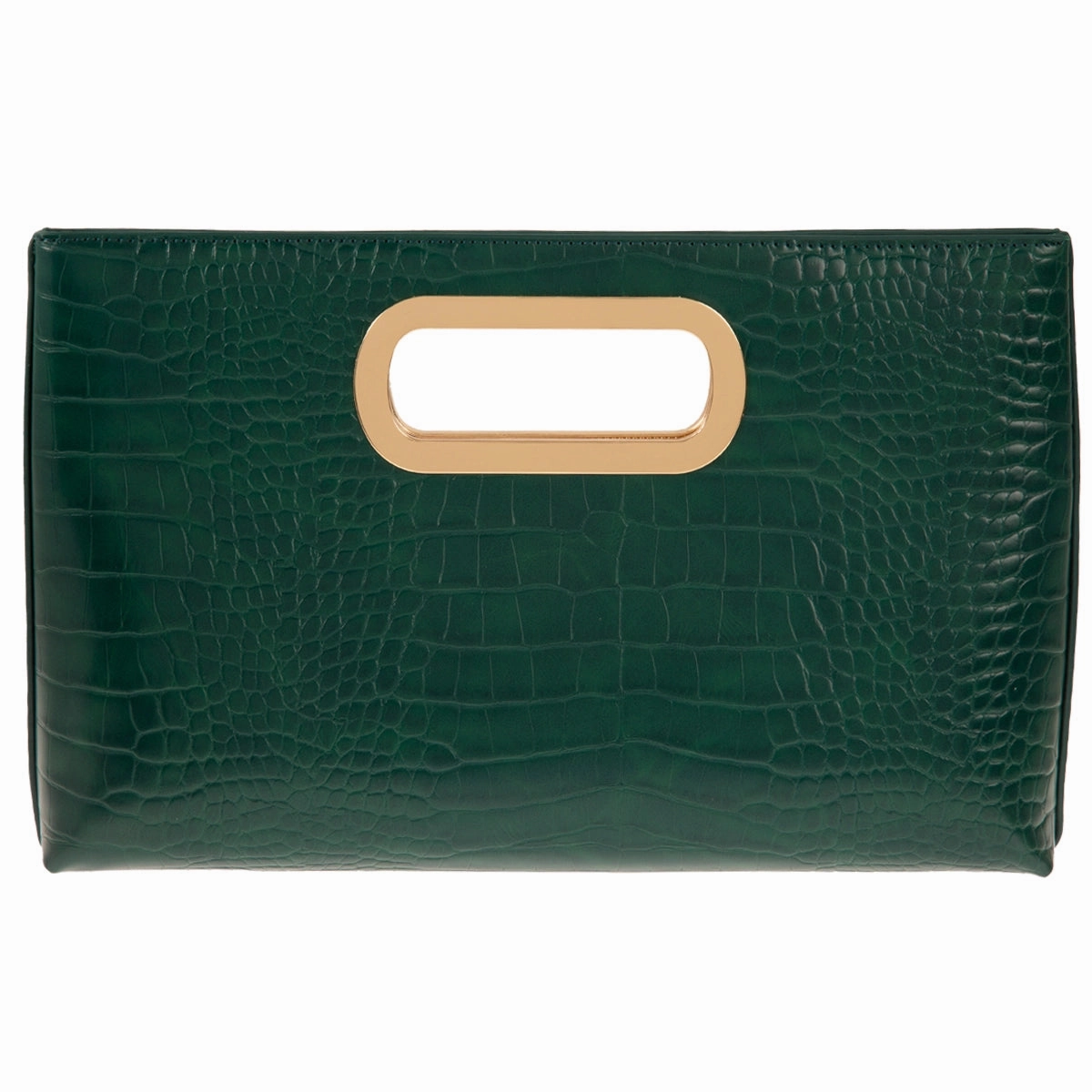 School Essential Evergreen Croc Clutch