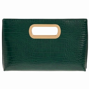 School Essential Evergreen Croc Clutch