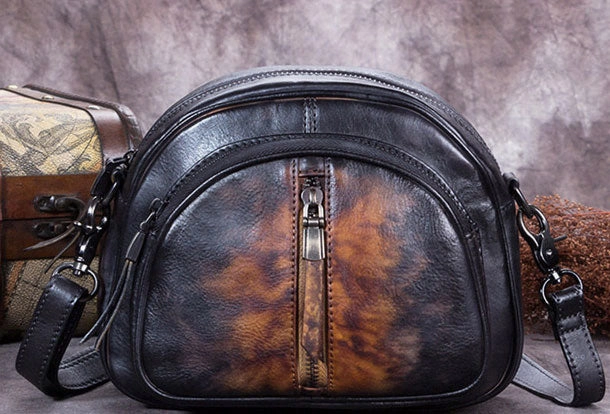 multi occasion Genuine Leather Handbag Vintage Bag Crossbody Bag Shoulder Bag Purse For Women