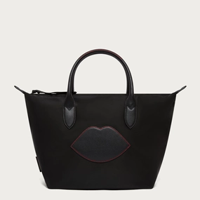 BLACK NYLON OH LU LU MEDIUM TOTE Casual Outfit