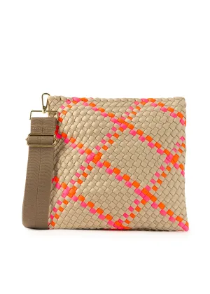 Val Belize Convertible Woven Crossbody Convenient for both casual and formal events