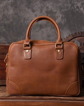 Comfort Companion Simple Gear Handmade leather men Briefcase messenger vintage shoulder laptop bag vintage bag