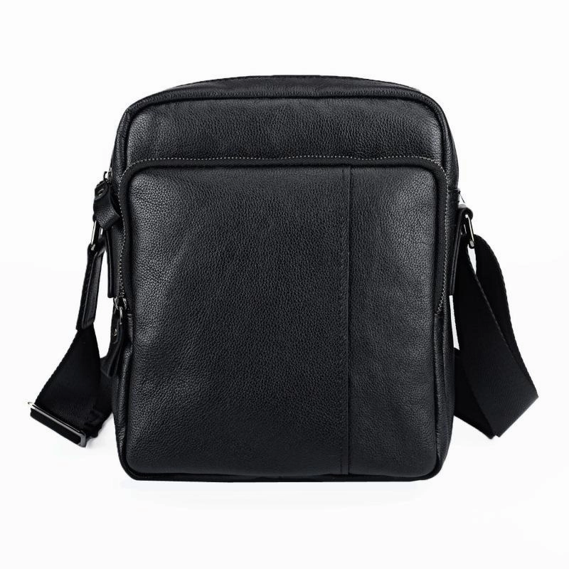 Modern Gear Modern Design BADASS Black LEATHER MENS Small Ipad SHOULDER BAG SIDE BAG COURIER BAG MESSENGER BAG FOR MEN