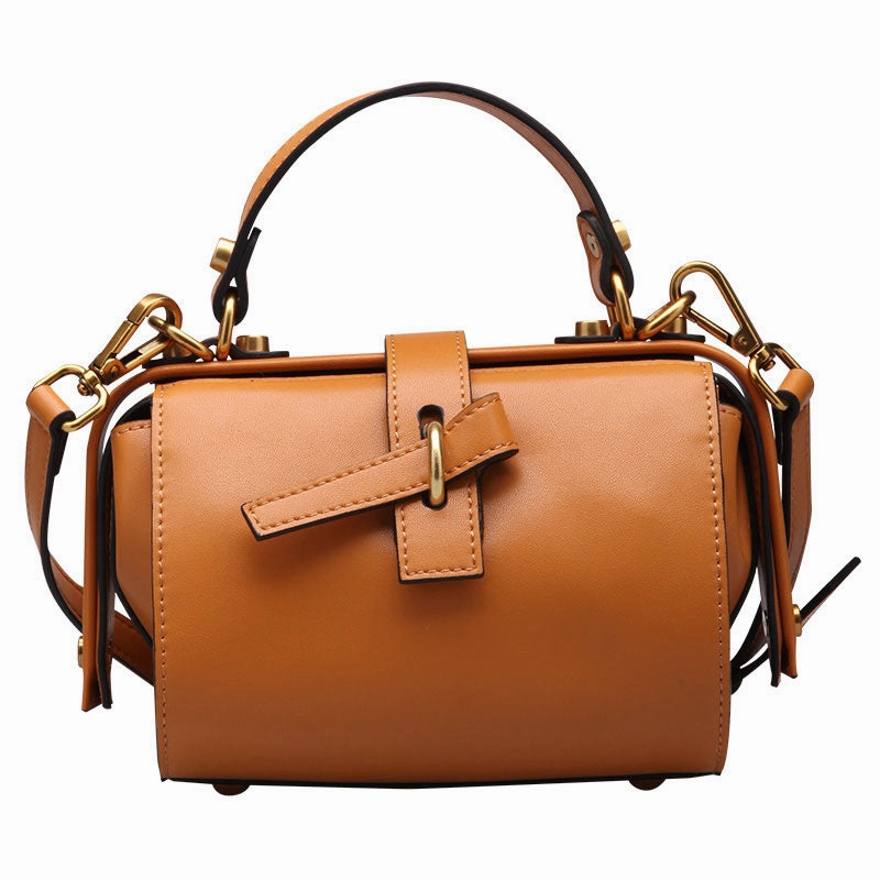 Dynamic Edge Resort Style Small Leather Stylish Womens Boston Handbag Doctor Shoulder Bag for Women