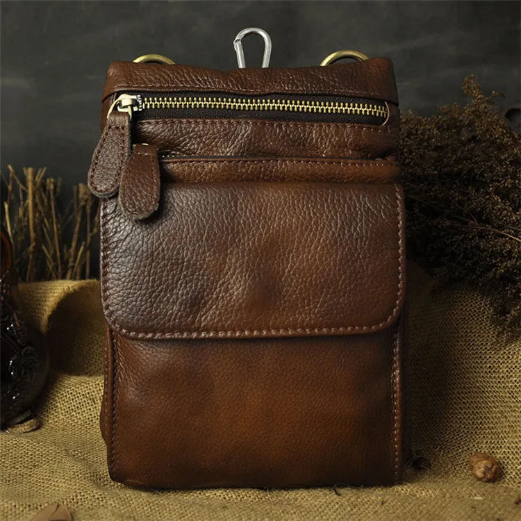 Stylish Gear Classic Design Vintage Leather Belt Pouches for Men Waist Bag BELT BAGs Shoulder Bag For Men