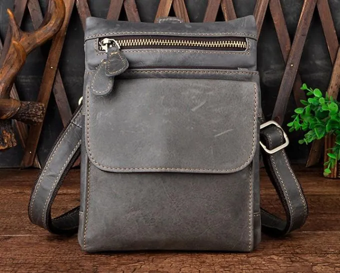 Vintage Mens Leather Belt Pouch Holster Side Bag Belt Case Waist Pouch for Men Luxury Durability