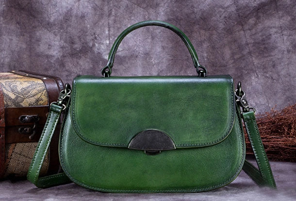 Utility Bag Vintage Leather Handbag Purse Shoulder Bag Crossbody Bag Purse For Women