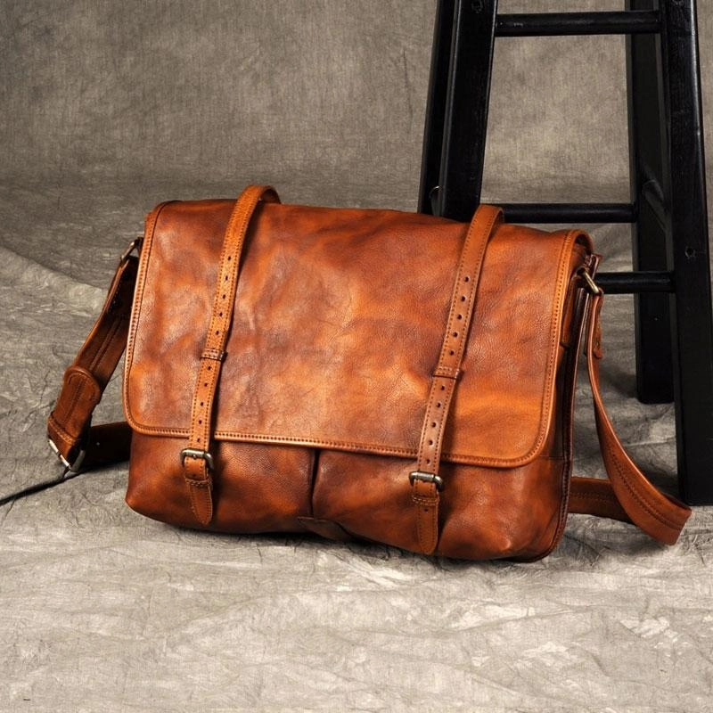 Comfort Travel Vintage Leather Mens Cool Messenger Bag Shoulder Bags for men