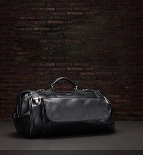 Vintage Leather Mens Large Doctor Bag Weekender Bag Doctor Travel Bag Duffle Bag for Men Holiday Outfit Practical Storage