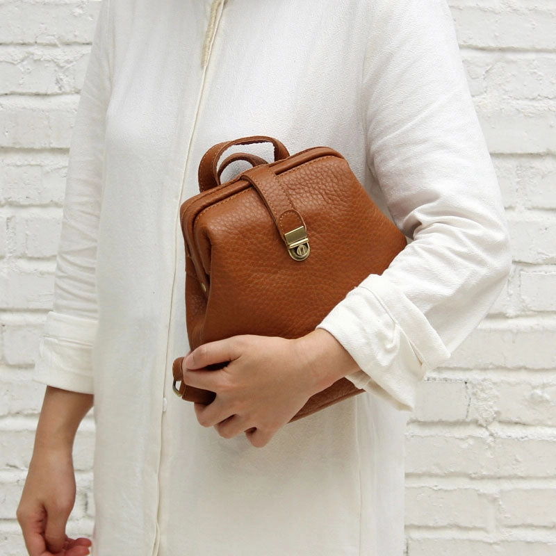 Crossbody Style Smart Engineering Vintage LEATHER WOMEN Doctor Backpacks Purses Cute School Backpacks FOR WOMEN