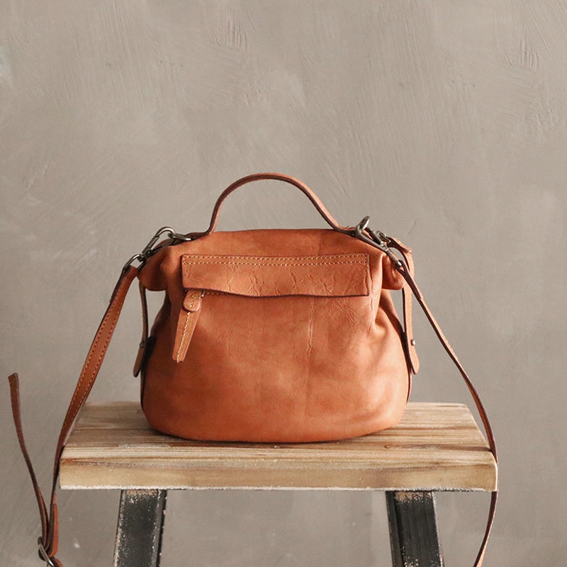 Casual Daily Compact Carry Vintage LEATHER WOMEN Handbag Purse SHOULDER BAG Purses FOR WOMEN