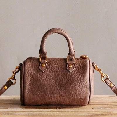 Classic Fashion Vintage LEATHER WOMEN Mini Boston Handbag Purse SHOULDER BAG Purses FOR WOMEN