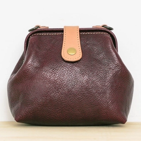 Vintage Womens Coffee Leather Mini Doctor Shoulder Purses Coffee Doctor Crossbody Purses for Women Organized Storage