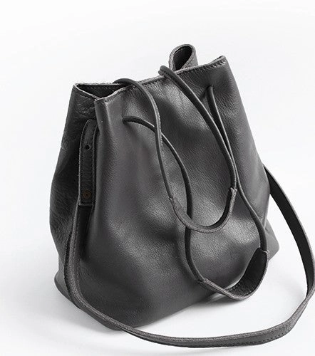 Vintage WOMENs LEATHER Bucket Purse Bucket Shoulder Purse FOR WOMEN Office Outfit