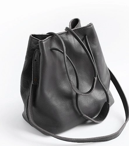 Effortless Style Vintage WOMENs LEATHER Bucket Purse Bucket Shoulder Purse FOR WOMEN