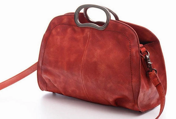 Vintage Womens Leather Handbag Stylish Shoulder Bag Purse For Women Daily Organizer