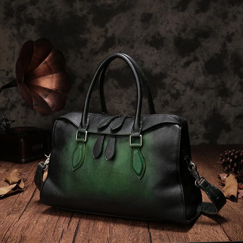 Travel Ready Stylish Choice Vintage Womens Red Leather Handbag Purses Shoulder Handbag Purse Vintage Style Handbags for Ladies