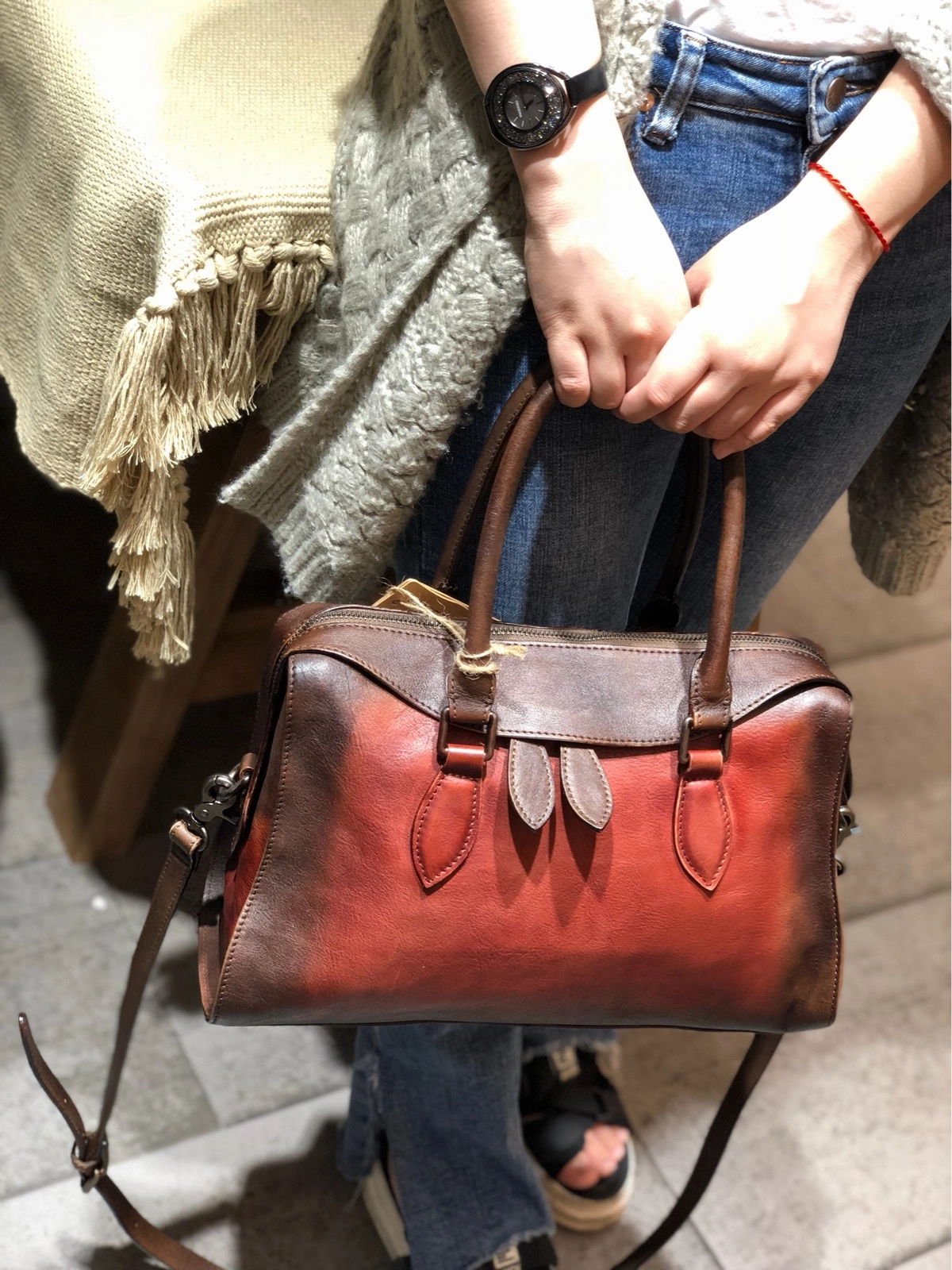 Artisan Crafted Vintage Womens Tan Leather Handbag Purses Brown Shoulder Handbag Purse Vintage Style Handbags for Ladies