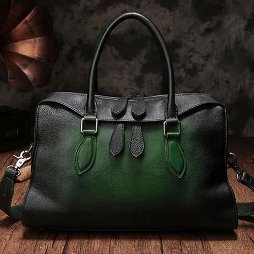 Craftsmanship Pride Road Trip Vintage Womens Tan Leather Handbag Purses Brown Shoulder Handbag Purse Vintage Style Handbags for Ladies