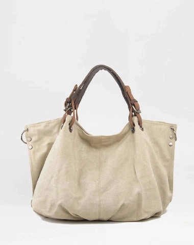 Stylish briefcase carrier Cool Canvas Leather Womens Mens Simple Fashion Handbag Tote Bag Shoulder Bag Tote Purse For Men