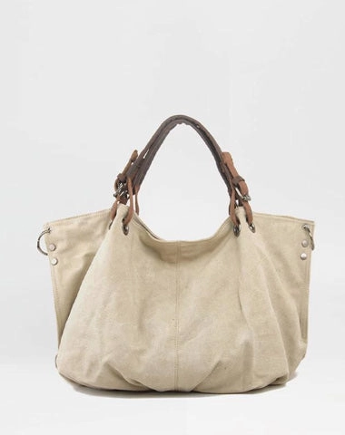 Travel Ready Quilted Texture Cool Canvas Leather Womens Mens Simple Fashion Handbag Tote Bag Shoulder Bag Tote Purse For Men