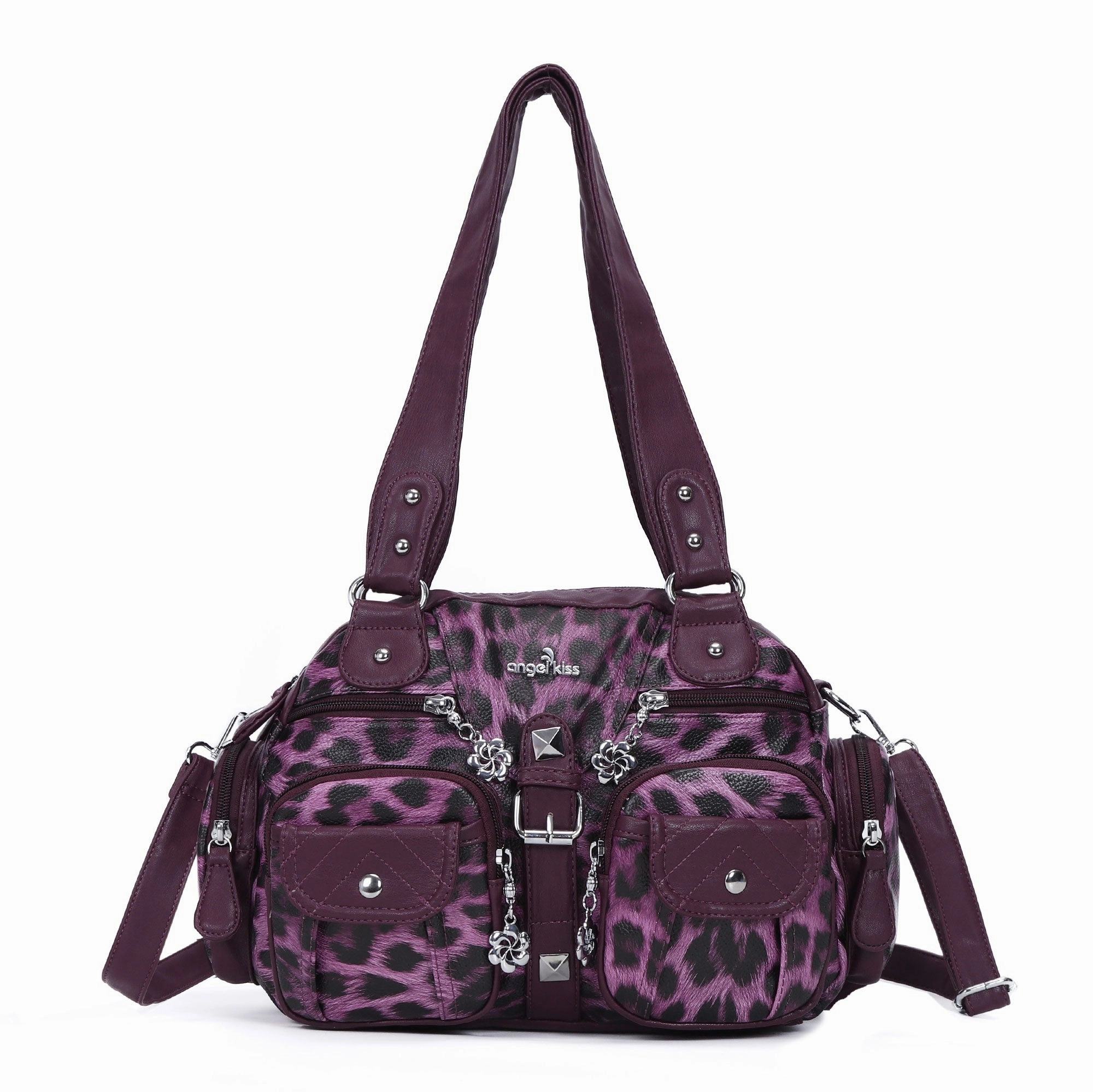 Washed Leather  Leopard print waterproof Handbag Unique Style For Women shoulder bag Stylish yet practical for carrying everything you need