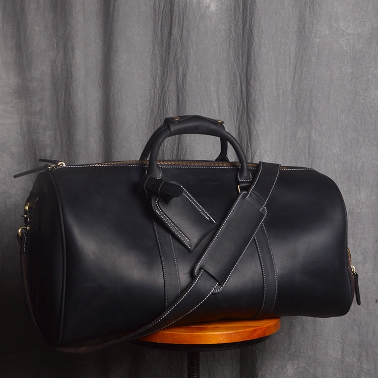 Hassle-free Travel Vintage Leather Mens Large Weekender Bags Cool Travel Bag Duffle Bag for Men