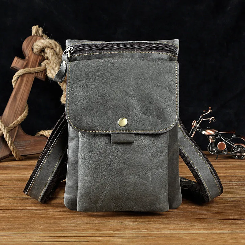Compact Essentials Leather Cell Phone Holster Belt Pouch for Men Waist Bags BELT BAGs Shoulder Bag For Men