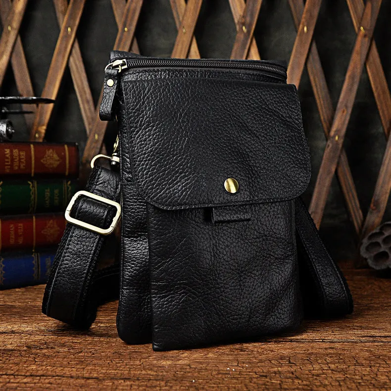 Classic Craft Luxury Feel Leather Cell Phone Holster Belt Pouch for Men Waist Bags BELT BAGs Shoulder Bag For Men