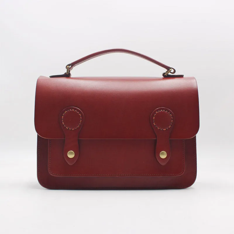 Womens Green Leather Satchel Crossbody Bag Handmade School Handbag Shoulder Bag for Ladies Polished office bag Weekend Casual