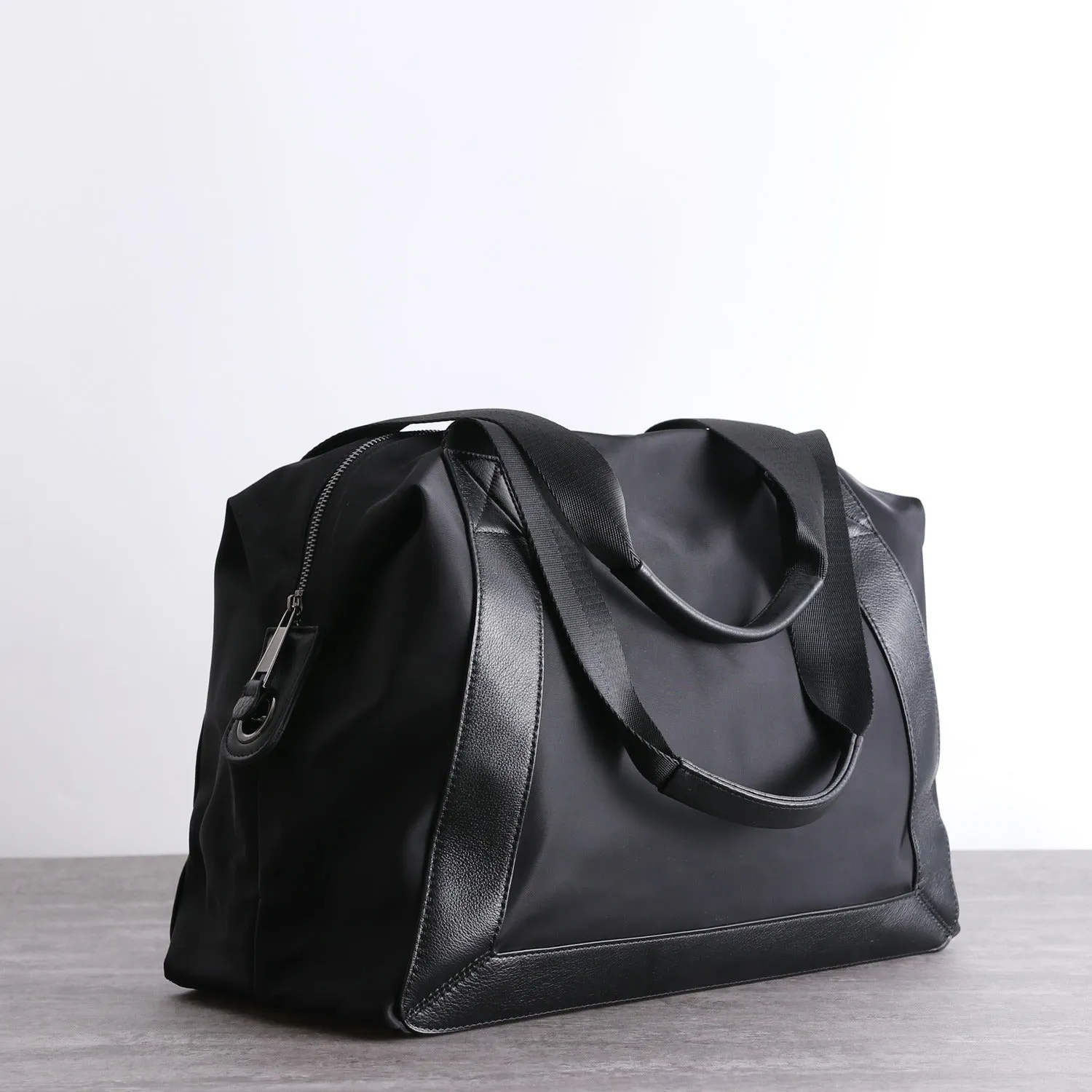 Luxury Texture Gift Idea Womens Nylon Leather Travel Handbags Womens Black Nylon Gym Purse Nylon Work Handbag Purse for Ladies