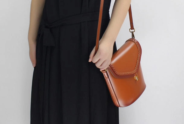 Commuter Ready Genuine Leather bucket bag shoulder bag for women leather crossbody bag