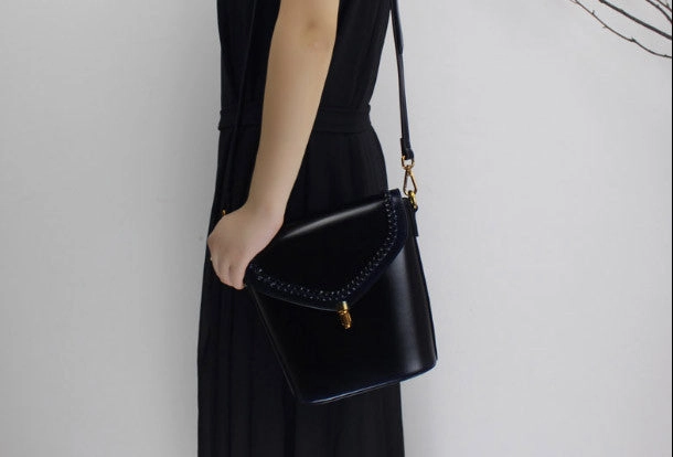 Effortless Lifestyle Bag Genuine Leather bucket bag shoulder bag for women leather crossbody bag