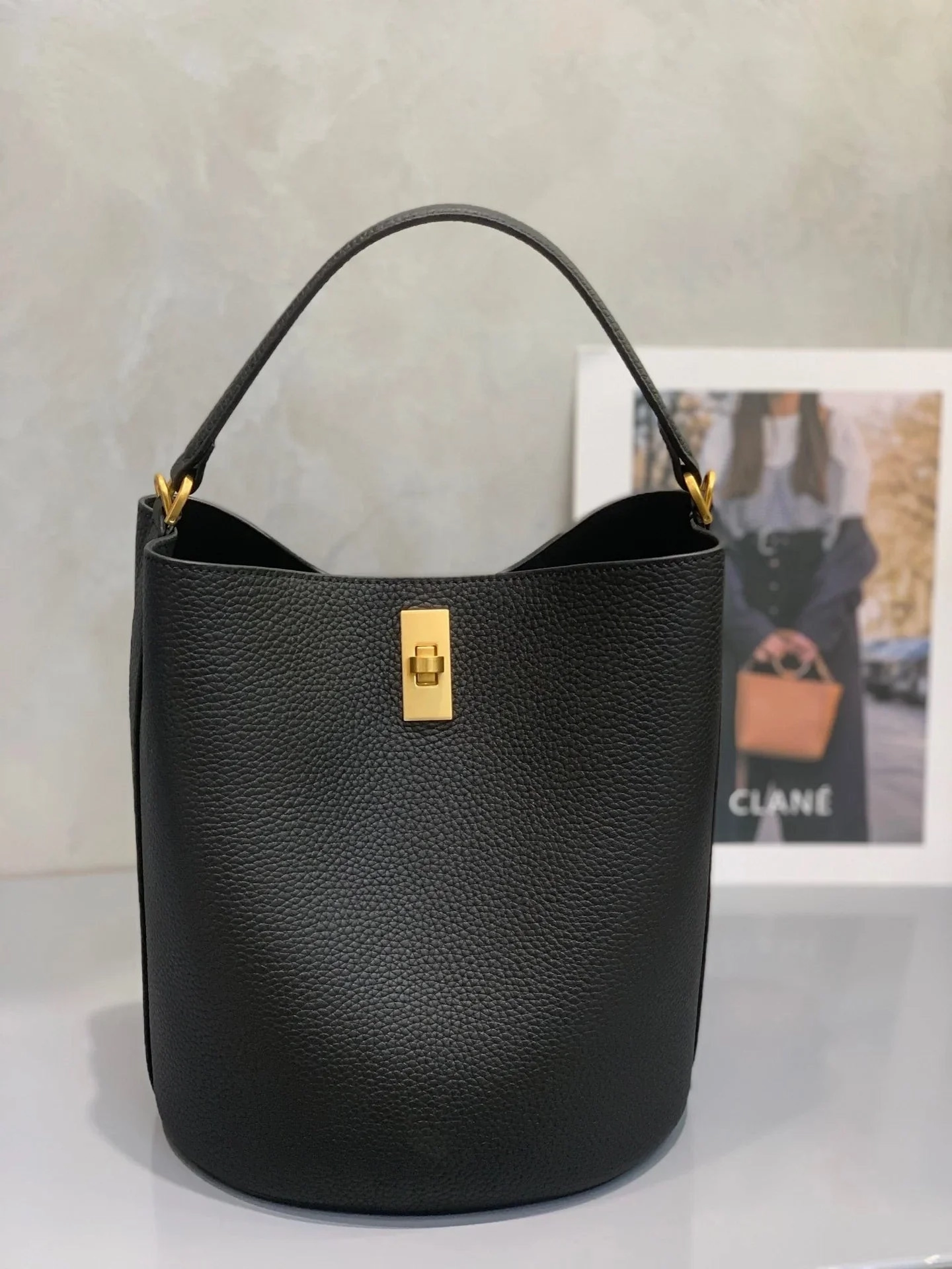 Soft Leather Feel Light Urban Carry Suede Bag, Smooth & Pebbled Leather Bucket Bag | Crossbody & Top Handle Tote